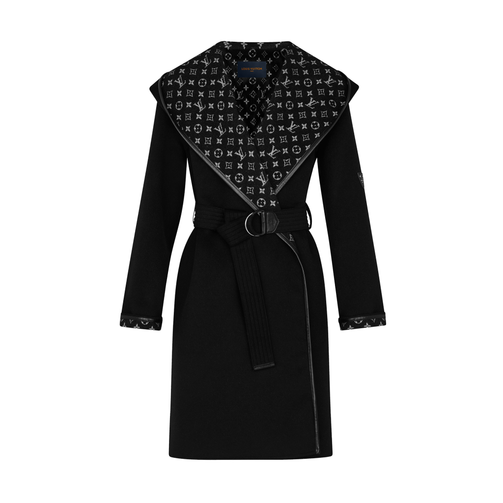 Louis Vuitton Hooded Wrap Coat